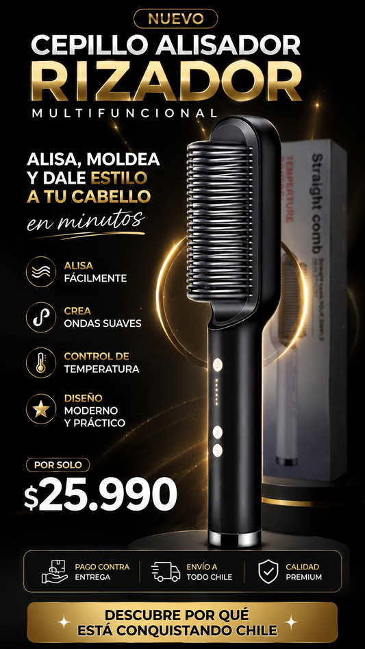 Cepillo Alisador Multifuncional