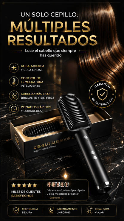 Cepillo Alisador Multifuncional